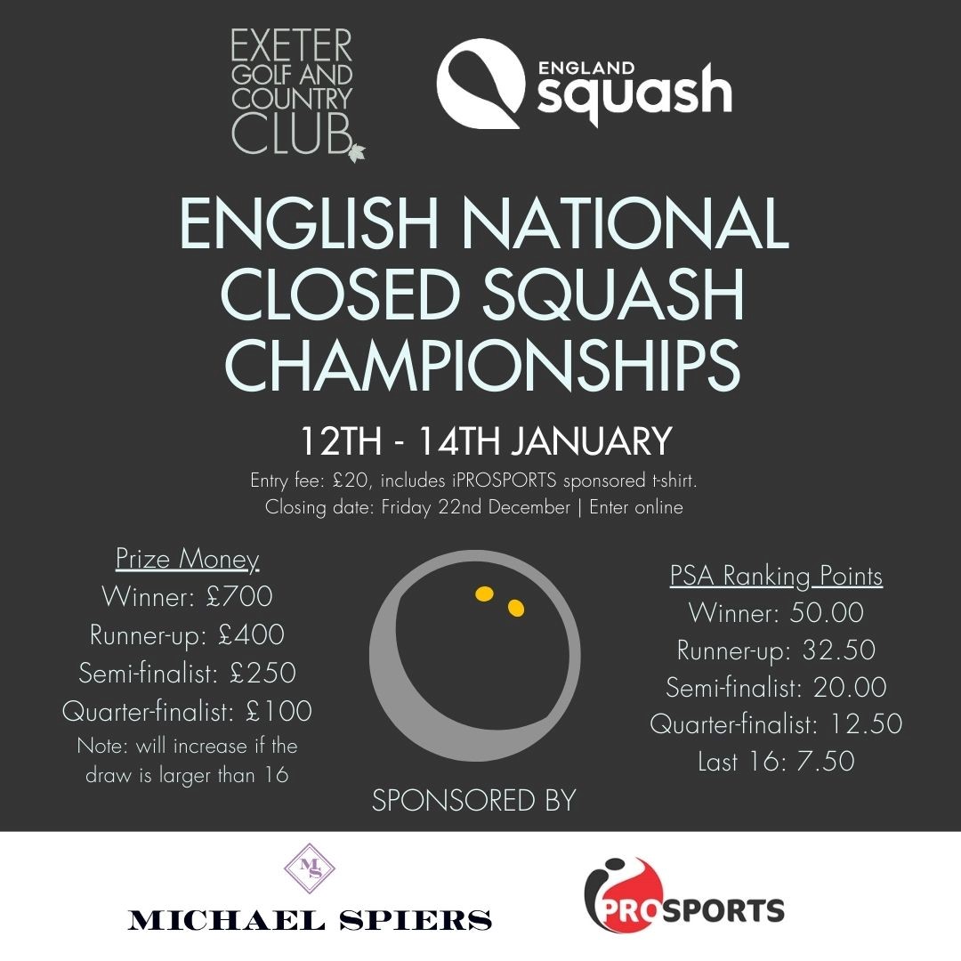 England Squash Major Competitions